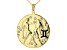 Pre-Owned White Crystal Gold Tone "Gemini" Necklace