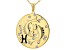 Pre-Owned White Crystal Gold Tone "Pisces" Necklace