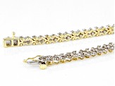 Pre-Owned Diamond 10k Yellow Gold Tennis Bracelet 3.00ctw