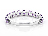 Pre-Owned Purple Amethyst Rhodium Over Silver Band Ring 1.45ctw
