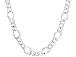 Pre-Owned Sterling Silver 14MM Figaro Chain