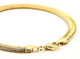 Pre-Owned 18K Yellow Gold Over Bronze Serpentine Chain