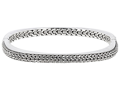 Pre-Owned Silver Chainlink Bangle Bracelet