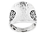 Pre-Owned Sterling Silver Hammered Ring