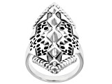 Pre-Owned Rhodium over Sterling Silver Statement Ring