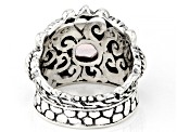 Pre-Owned Pink Rose Quartz & English Tearose™ Topaz Silver Ring .60ctw