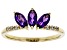 Pre-Owned Purple African Amethyst 10k Yellow Gold Ring .66ctw