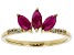 Pre-Owned Red Ruby 10k Yellow Gold Ring .86ctw