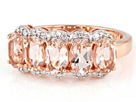 Pre-Owned Peach Cor-de-Rosa Morganite 10k Rose Gold Ring 1.65ctw