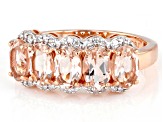 Pre-Owned Peach Cor-de-Rosa Morganite 10k Rose Gold Ring 1.65ctw