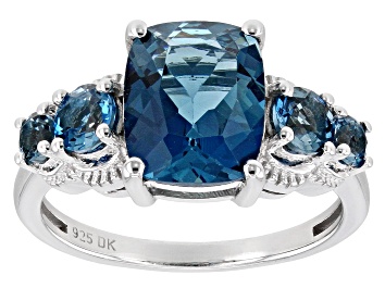 Picture of Pre-Owned London Blue Topaz Sterling Silver Ring 3.92ctw