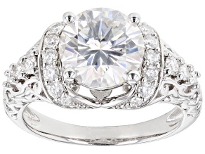 Pre-Owned Moissanite Platineve Ring 3.20ctw DEW
