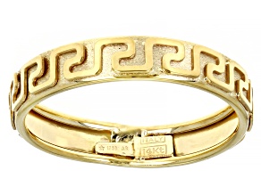 Pre-Owned 14K Yellow Gold 3.8MM Greek Key Band Ring