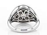Pre-Owned Moissanite Platineve Mens Ring 4.20ct Dew