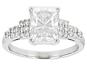 Pre-Owned Moissanite platineve ring 2.98ctw DEW