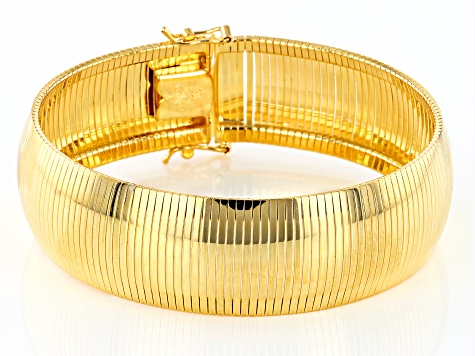 Buy JTV 18k Yellow Gold Over Bronze Omega Bracelet 75 Inch at Amazonin