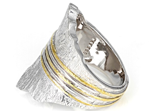 Pre-Owned Rhodium Over Sterling Silver Ring