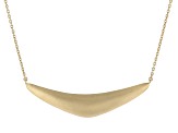 Pre-Owned 18K Yellow Gold Over Silver Boomerang Necklace
