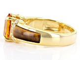 Pre-Owned Orange Madeira Citrine 18k Yellow Gold Over Sterling Silver Ring 1.78ctw