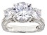 Pre-Owned White Cubic Zirconia Platinum Over Sterling Silver 26th Anniversary Ring 9.50ctw