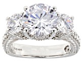 Pre-Owned White Cubic Zirconia Platinum Over Sterling Silver 26th Anniversary Ring 9.50ctw