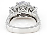 Pre-Owned White Cubic Zirconia Platinum Over Sterling Silver 26th Anniversary Ring 9.50ctw