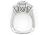 Pre-Owned White Cubic Zirconia Platinum Over Sterling Silver 26th Anniversary Ring 9.50ctw