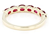 Pre-Owned Red Mahaleo Ruby(R) 10K Gold Band Ring 1.25ctw