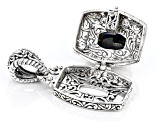 Pre-Owned Blue-Gray Sapphire Silver Pendant 6.49ct