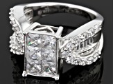 Pre-Owned Cubic Zirconia Silver Ring 4.40ctw (2.94ctw DEW)
