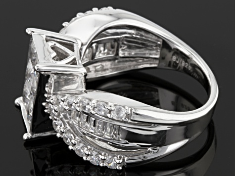 Pre-Owned Cubic Zirconia Silver Ring 4.40ctw (2.94ctw DEW)
