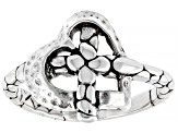 Pre-Owned Silver "Whatever Is Pure" Watermark Ring