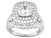 Pre-Owned Cubic Zirconia Platineve Ring 11.10ctw