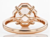 Pre-Owned Peach Cor-de-Rosa Morganite 14k Rose Gold ring 3.90ctw