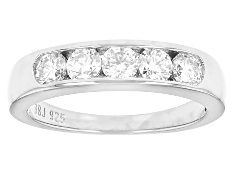 Pre-Owned Moissanite Platineve Ring .80ctw DEW.