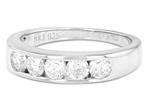 Pre-Owned Moissanite Platineve Ring .80ctw DEW.