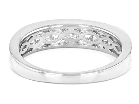 Pre-Owned Moissanite Platineve Ring .80ctw DEW.