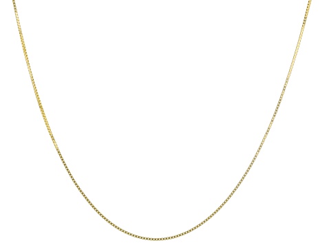Pre-Owned 14K Yellow Gold 0.4MM Diamond-Cut Box Chain