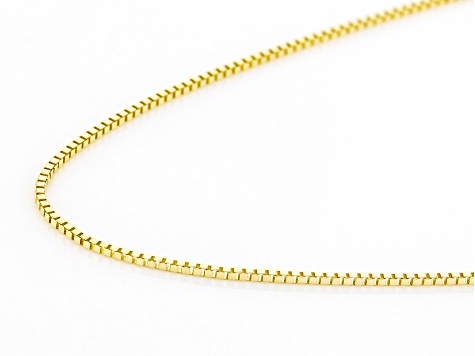 Pre-Owned 14K Yellow Gold 0.4MM Diamond-Cut Box Chain