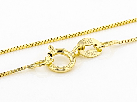 Pre-Owned 14K Yellow Gold 0.4MM Diamond-Cut Box Chain