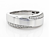 Pre-Owned Moissanite Platineve Mens Ring .40ctw DEW.