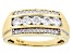 Pre-Owned Moissanite 14k Yellow Gold Mens Ring 1.04ctw DEW.