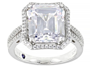 Pre-Owned White Cubic Zirconia Platineve Ring 10.13ctw