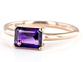 Pre-Owned Purple Amethyst 10k Rose Gold February Birthstone Ring 0.85ct