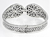 Pre-Owned White Mother-of-Pearl Silver Cuff Bracelet