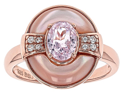 rose gold over sterling silver ring