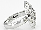 Pre-Owned Polki Diamond Sterling Silver Ring