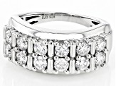 Pre-Owned Moissanite Platineve Ring 1.20ctw D.E.W
