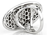 Pre-Owned  Sterling Silver Floral Design Ring