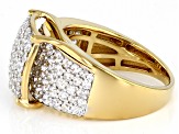 Pre-Owned White Cubic Zirconia 18k Yellow Gold Over Sterling Silver Ring 4.00ctw